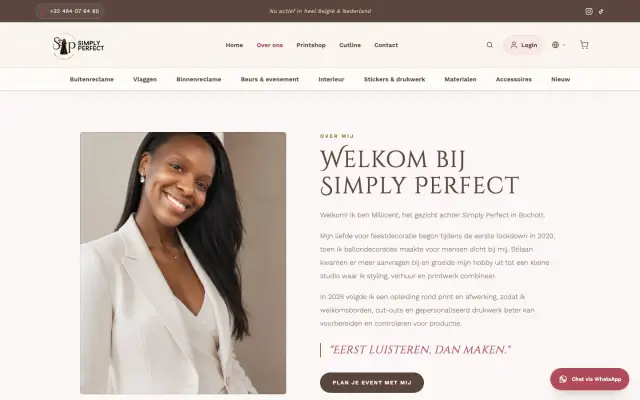 Simply Perfect — work sample