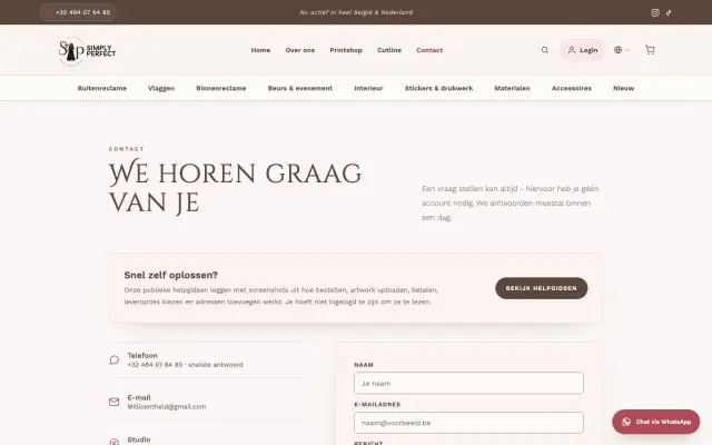 Simply Perfect — work sample